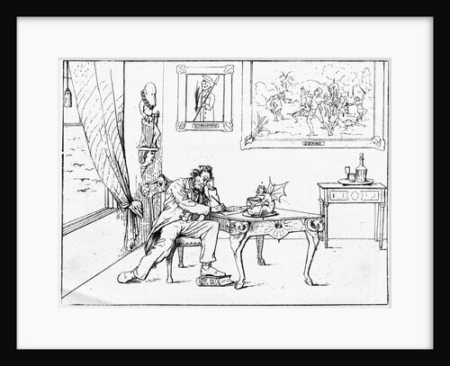 Lincoln Writing Emancipation Proclamation by Anonymous