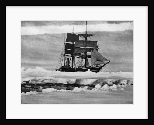 Robert Falcon Scott'S Ship In Icepack by Anonymous