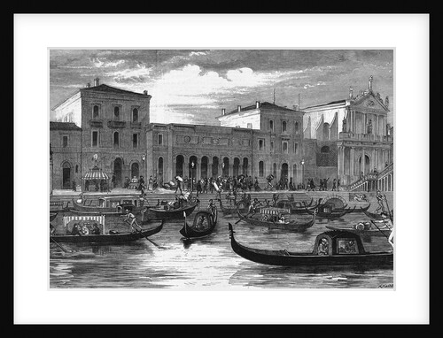 Illustration of Railway Station in Venice by Anonymous