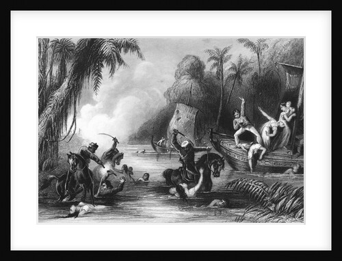 Illustrated Scene at the Sepoy Mutiny by Anonymous