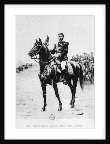 Portrait of French General Georges Boulanger by Anonymous
