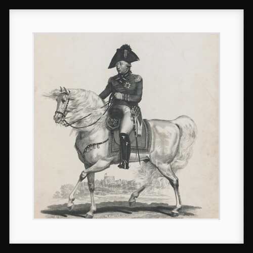 King George III on His Horse by Anonymous