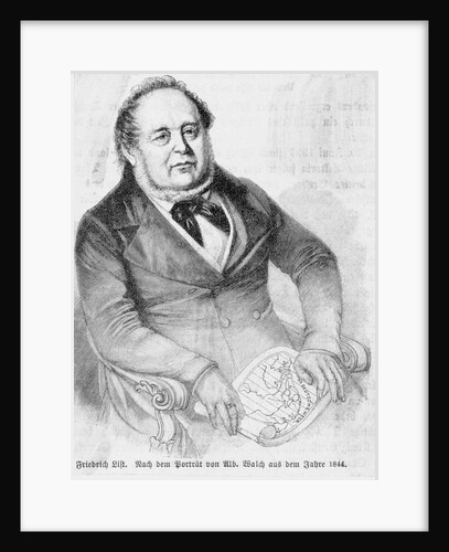 Illustration of Georg F. List in Suit by Anonymous