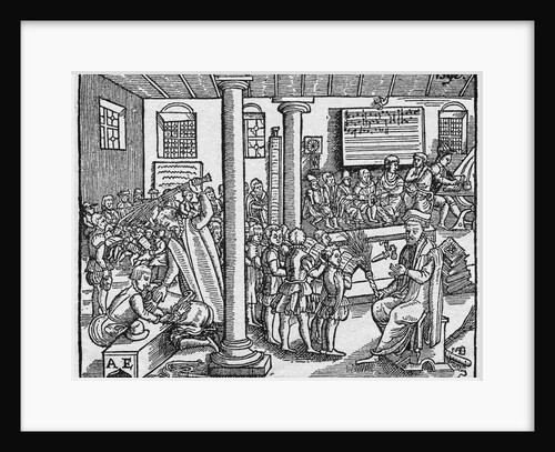 Teacher and Students in Large Classroom by Anonymous