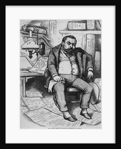 Thomas Nast Trying To Come Up W/Cartoon by Anonymous
