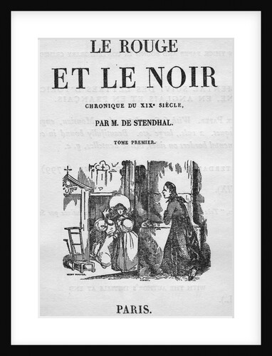 Title Page From "Le Rouge Et Le Noir" by Anonymous