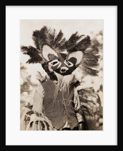 Tungus Shaman Witch Doctor with Drum by Anonymous
