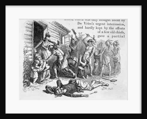 Indians Slaughtering Settlers by Anonymous