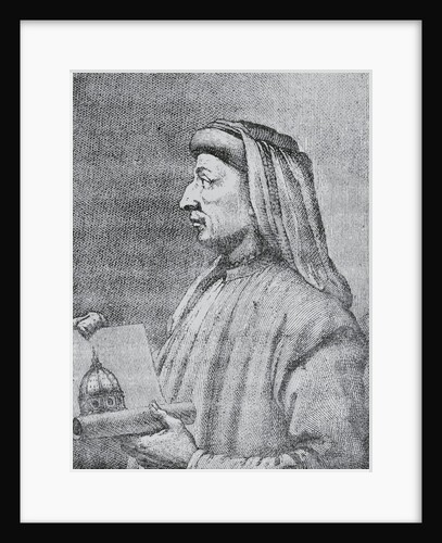 Profile Drawing of Early Architect Fillippo Brunelleschi by Anonymous