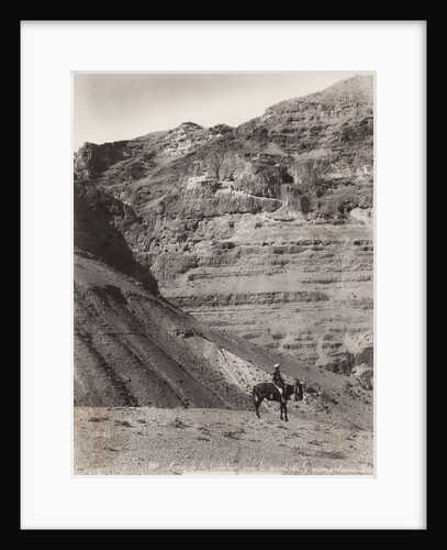 Palestinian Man On Donkey by Anonymous