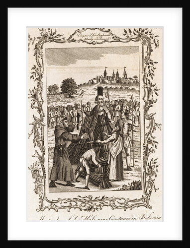 Martyr Jan Hus Being Burned at the Stake for Heresy by Anonymous