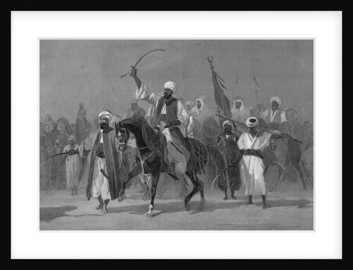Muhammad on Horseback with Followers by Anonymous