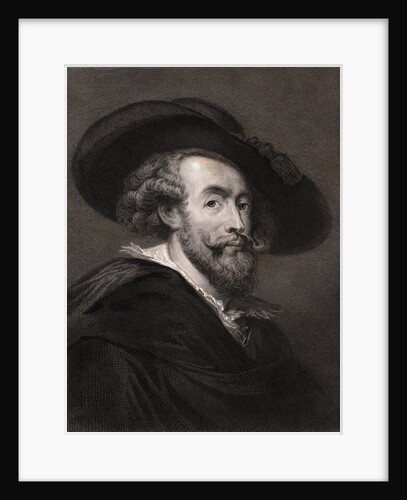 Flemish Painter Peter Paul Rubens Wearing Hat by Anonymous