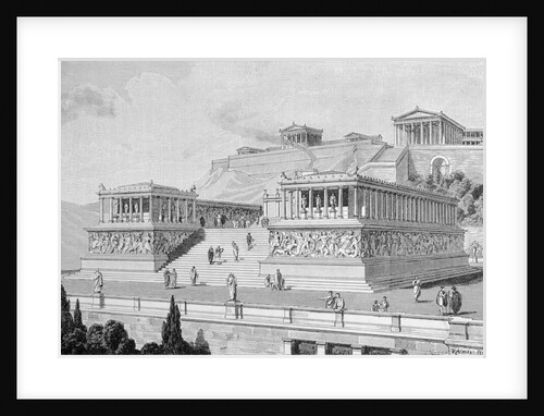 Illustration of Mythological Altar by Anonymous