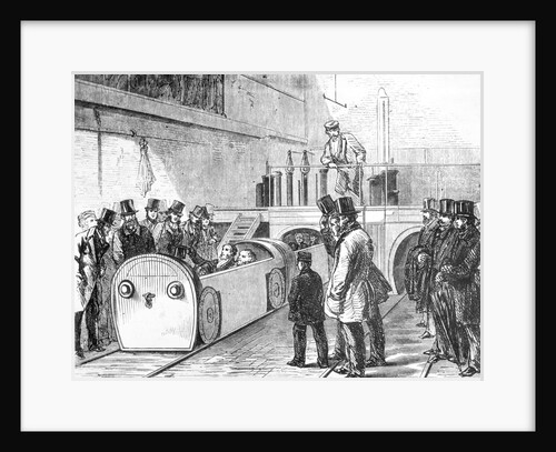 People Riding Pneumatic Railroad by Anonymous