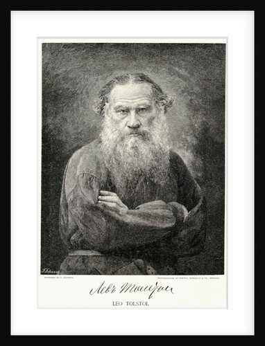 Engraving Of Leo Tolstoy by Anonymous