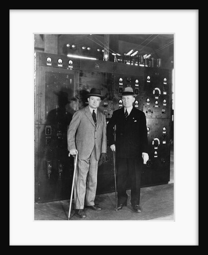 David Sarnoff with Guglielmo Marconi by Anonymous