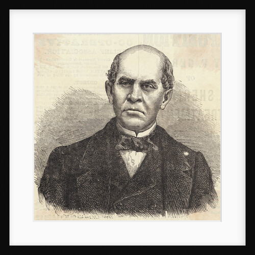 Domingo F. Sarmiento, President of the Argentine Confederation Magazine Illustration by Anonymous