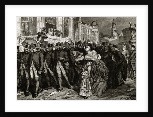 Hessian Mercenaries Saying Goodbye to Families by Anonymous
