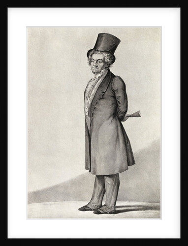 Illustration of Musician Beethoven in Formal Attire by Anonymous