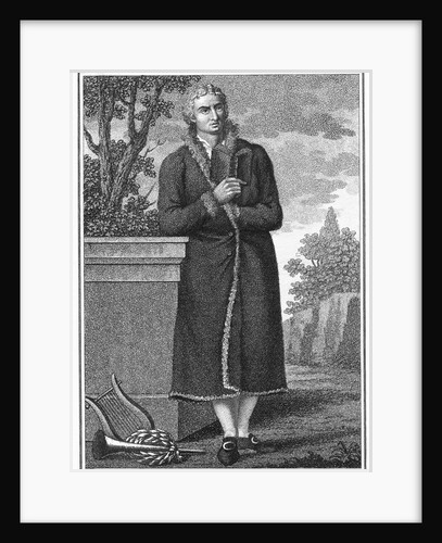 Illustration of Poet Friedrich Schiller Outdoors by Anonymous