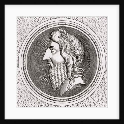 Profile Illustration of Romulus, the First Roman King by Anonymous