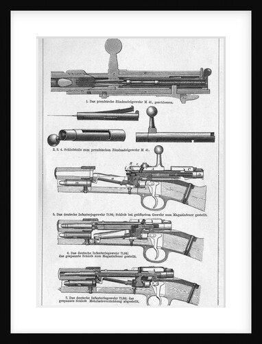Cross Sections Of Gun Parts/Illust by Anonymous