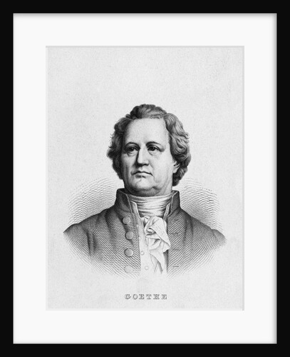 Illustration of Poet Johann Wolfgang von Goethe by Anonymous