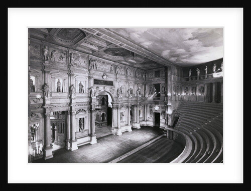 Interior of the Teatro Olimpico Theater by Anonymous