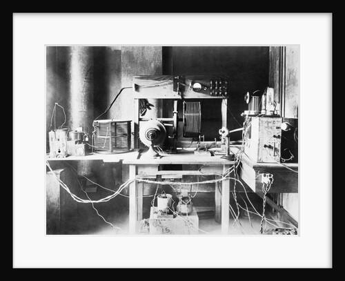 Dr. Frank Conrad First Radio Station in the Garage of His Home in Wilkinsburg by Anonymous
