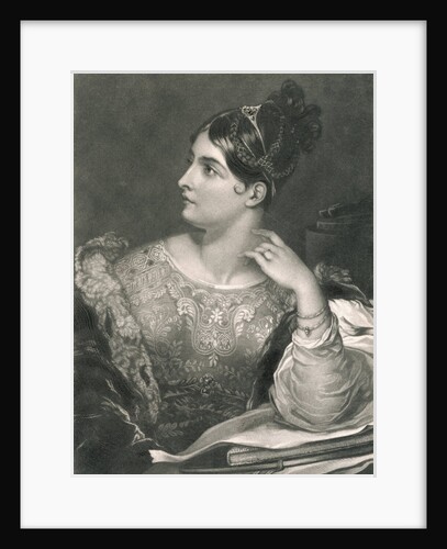 Poet Caroline Norton by Anonymous