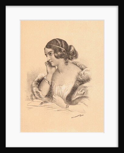 Poet Caroline Norton by Anonymous