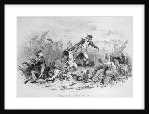 War Scene Between French and Other European Factions by Anonymous