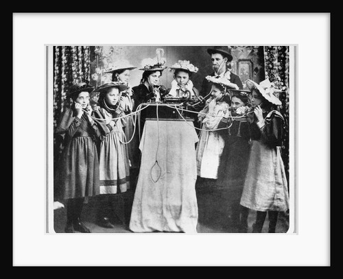 Group Listens to Juke Box by Anonymous