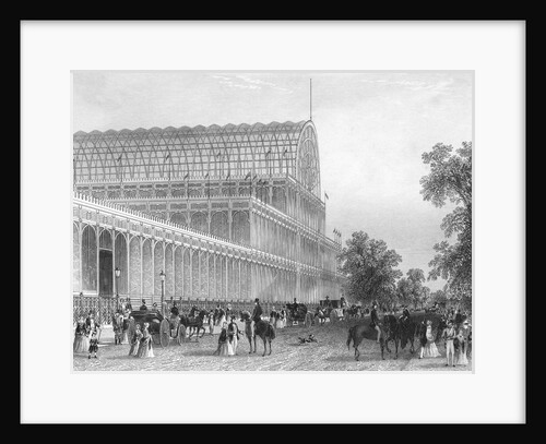Engraving of the South Transept of the Crystal Palace by Anonymous