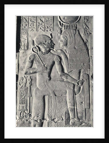 Sethi I Sitting on Knees of Isis by Anonymous