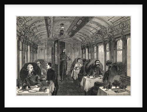 Interior of Dining Car by Anonymous