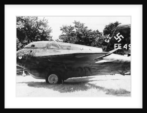 German Airplane in Field by Anonymous