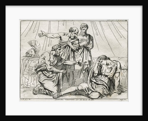 Illustration of a Depressed Alexander the Great by Anonymous