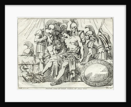 Surgeon Pulling Arrow Out of Alexander the Great's Side by Anonymous