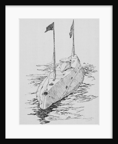 Holland Military Vessel on the Ocean by Anonymous