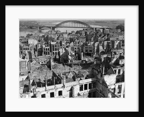 Aerial View of War Torn Buildings in Nijmegen by Anonymous