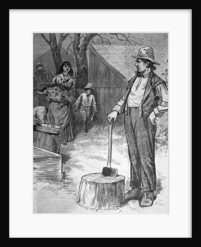 Illustration Of Thanksgiving In N.E. by Anonymous