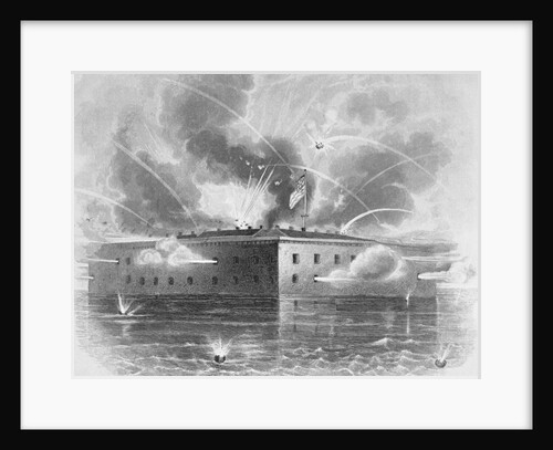 Fort Sumpter Under Heavy Fire by Anonymous