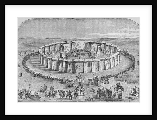 Druids Worshipping at Stonehenge by Anonymous
