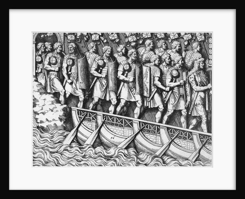 Roman Soldiers on Pontoon Bridge by Anonymous