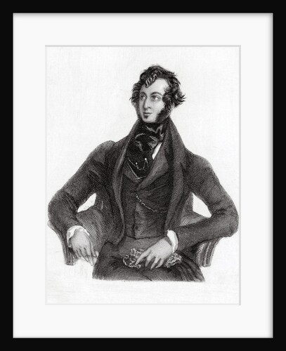 Engraving of Edward George Earle Lytton Bulwer-Lytton by Anonymous
