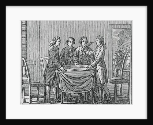 Print of European Kings Meeting Together by Anonymous