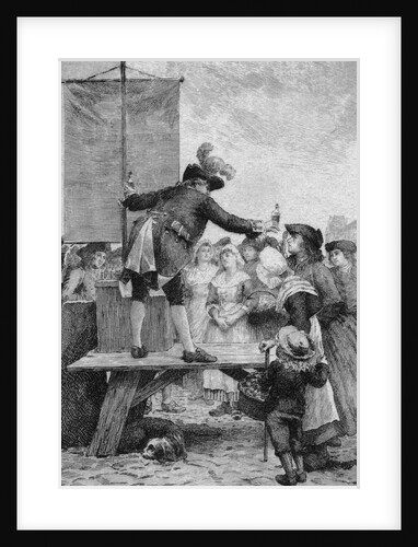 18th Century Quack Salesman Selling Potions to Citizens by Anonymous