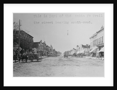 Street on Santa Fe Trail by Anonymous